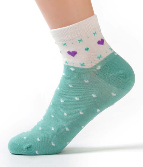 Ladies' Spotted Jacquard Socks | Socks solution expert